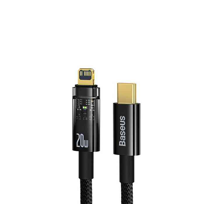 Baseus Type-C to Lightning Explorer Series Auto Power-Off Fast Charging Data PD Cable Type-C to IP 20W