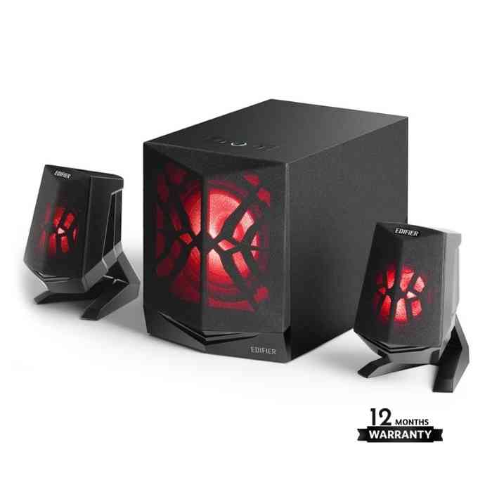 Edifier X230 2.1 Multimedia LED Lighting Bluetooth Speaker System (12 Months Official Warranty)