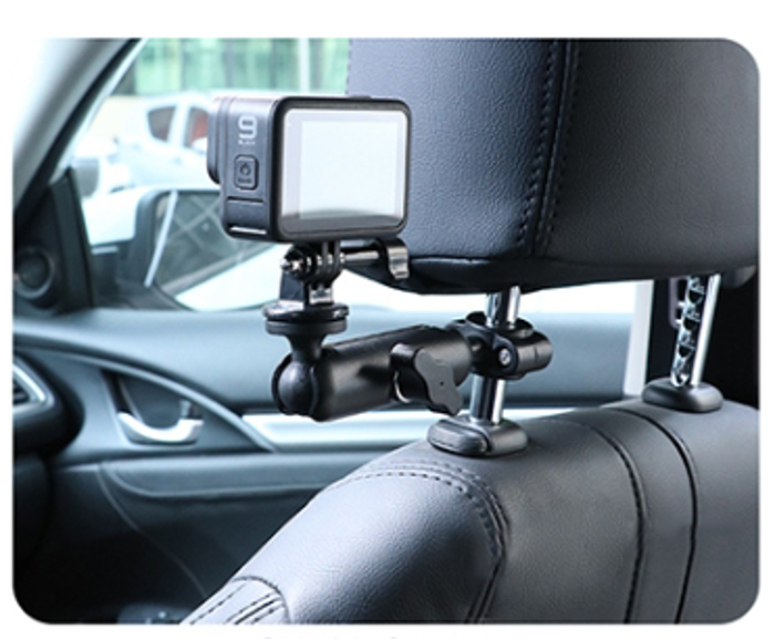 Car Front Seat Mount for Gopro and Smartphone