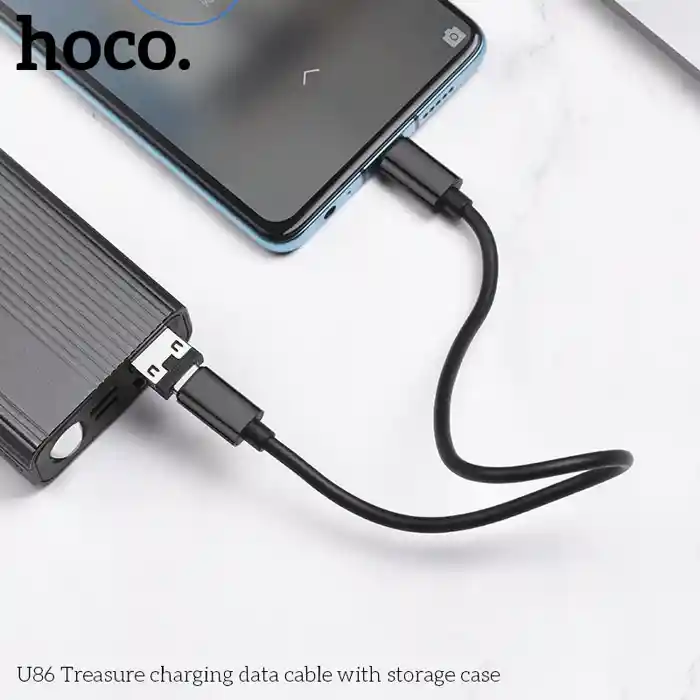 HOCO U86 VERSATILE PORTABLE CHARGING DATA CABLE WITH STYLISH CASE