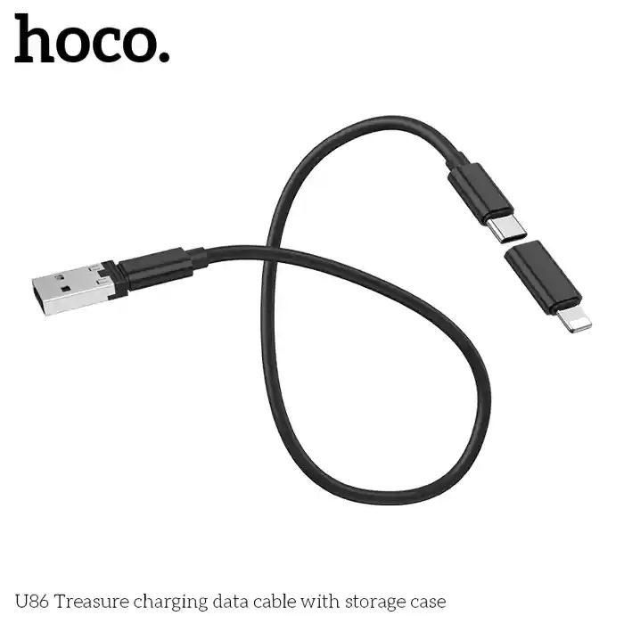 HOCO U86 VERSATILE PORTABLE CHARGING DATA CABLE WITH STYLISH CASE
