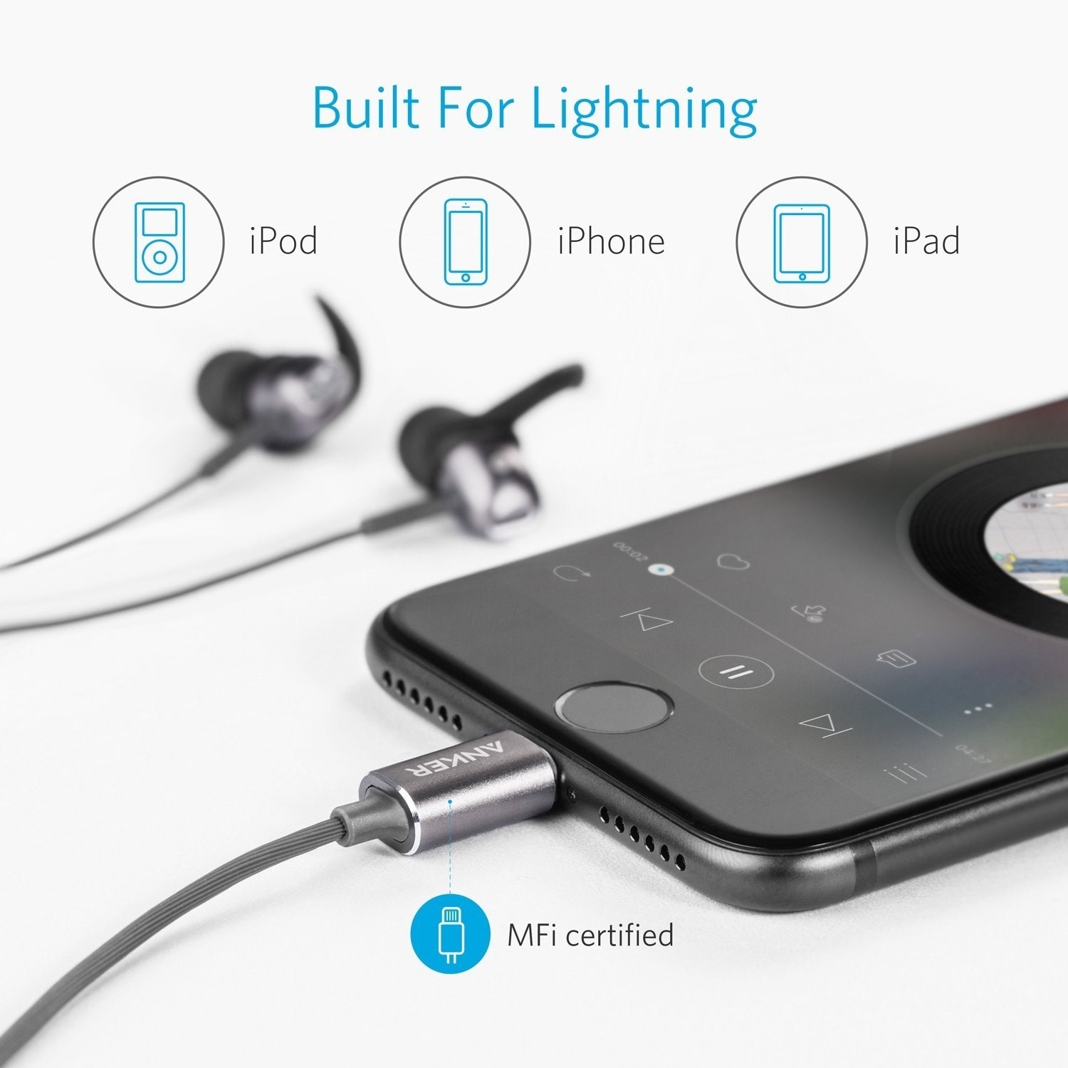 Anker SoundBuds Digital IE10 In-Ear Lightning Headphones