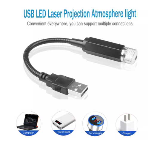 USB LED Car Roof Star Night Light price in bangladesh