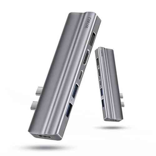 WiWU T9 8-in-1 Unibody Design Aluminum Alloy Type-C Hub