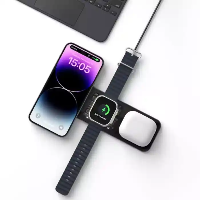 WiWU Wi-W010 Matrix 3 in 1 15W Wireless Charger