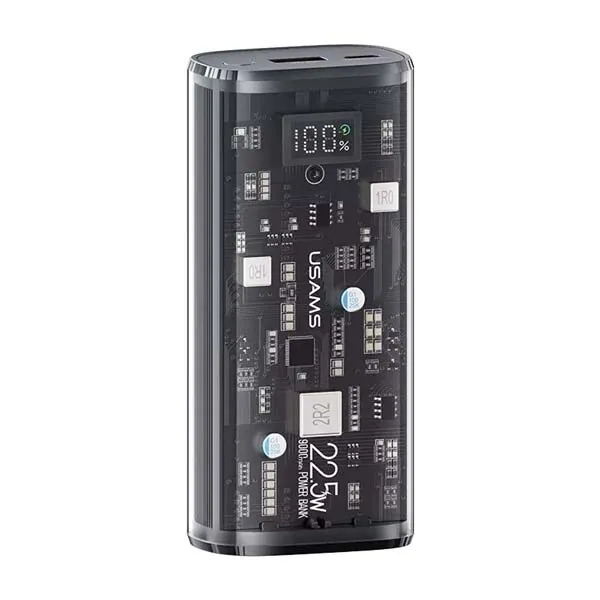 USAMS US-CD189 Transparent Digital Display Power Bank 9000mAh