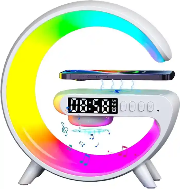 G63 Bluetooth Speaker With RGB Light Clock price in bangladesh