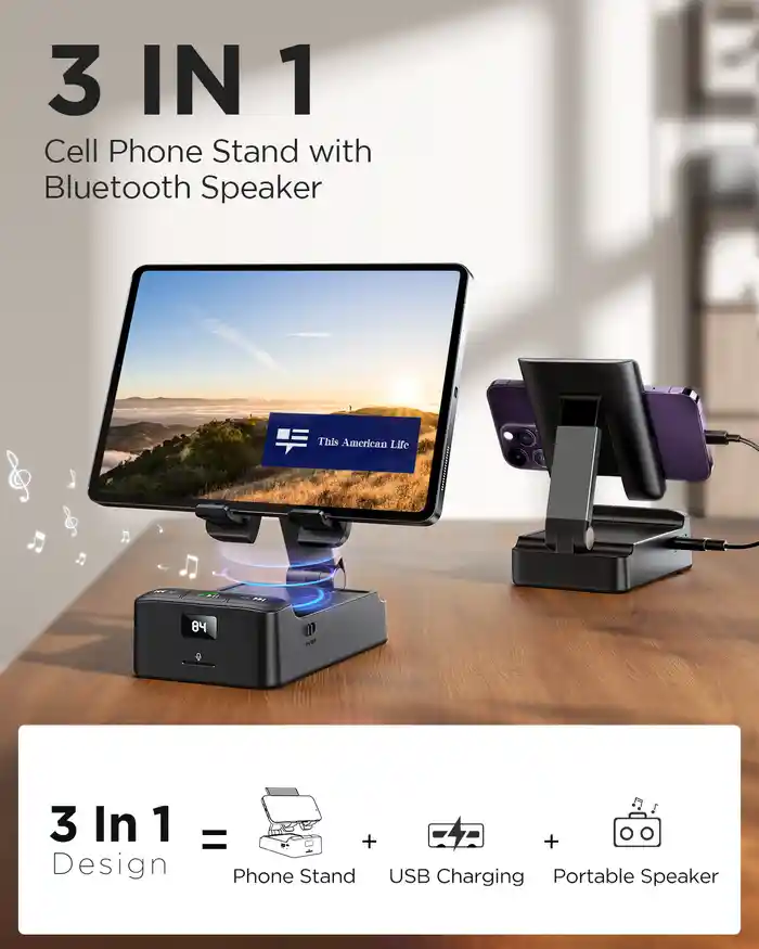 Joyroom JR-MH01 3-in-1 Multifunctional Wireless Speaker with Phone Holder