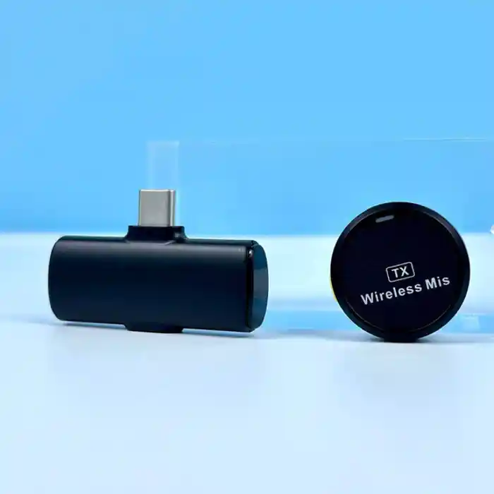 Magnetic Wireless Lavalier Microphone for iPhone & Android Phone, Clip Lav USB Type-C Mini Lapel Mic for Video Recording Vlogging Podcast, Pop Small Microphone with Noise Cancellation system