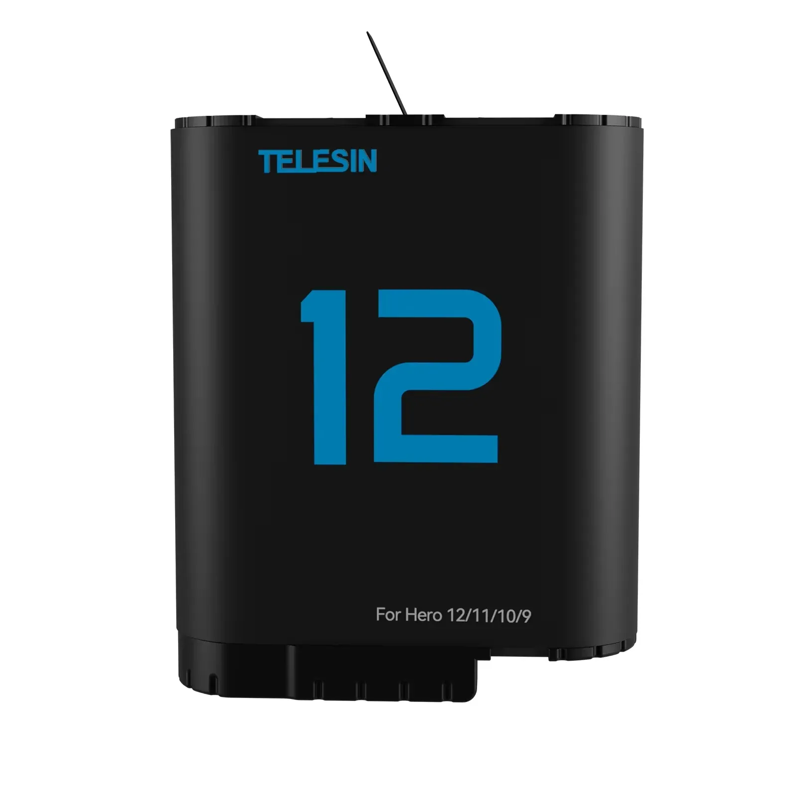 TELESIN Decoded Battery for GoPro Hero 12/11/10/9 – Black
