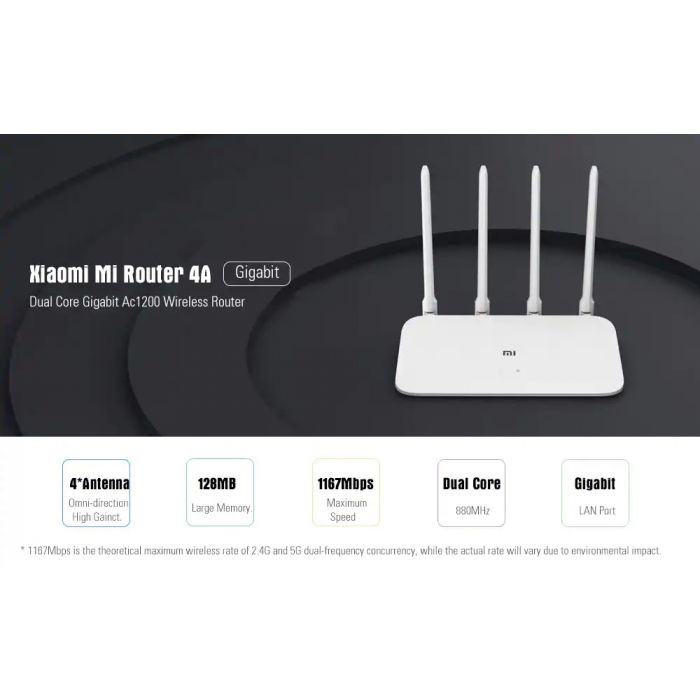 xiaomi mi Router 4A AC1200 Dual band Gigabit Version - Global Edition