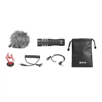 Boya By-Mm1 Microphone Vlogging & YouTube Video Microphone For Smartphone, PC DSLR. - Image 2