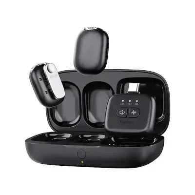 ULANZI A30 Tiny Mic Magnetic Wireless Lavalier Microphone Mini Size, Noise Cancellation, 164 ft Range, 20H Battery Life, Lapel Microphone for Video Recording, DSLR, iPhones, Android, PC - Image 2