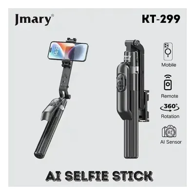 Jmary KT-299 Al Face Sensor Selfie Stick Tripod 1.8 Meter long - Image 2