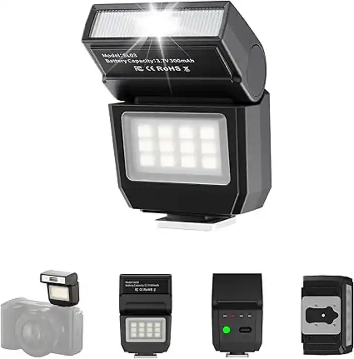 ULANZI SL03 Camera Mini Flash Speedlite with Video Light