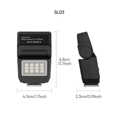 ULANZI SL03 Camera Mini Flash Speedlite with Video Light - Image 3