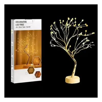 Decorative LED Tree Lamp Adjustable Touch Switch DIY Artificial Bonsai Tree Fairy Night Light - Image 3