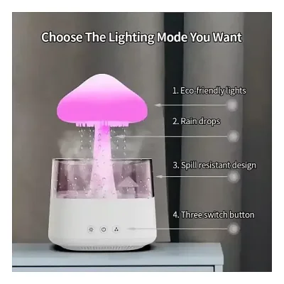 CH08 PRO 5 IN 1 Bluetooth Speaker with Colourful Raindrop Humidifier with 7 Colors - Image 3