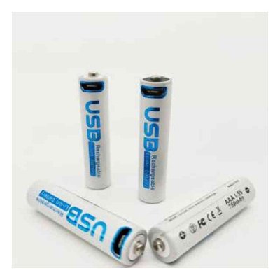 Aivr USB Rechargeable Batteries x4 AA 2550mAh - Image 3