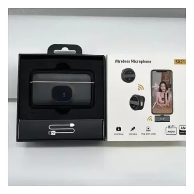 SX21 Wireless Microphone 2.4G Clip-On Type-C Port Smart Noise Reduction Lavalier Wireless Microphone - Image 4
