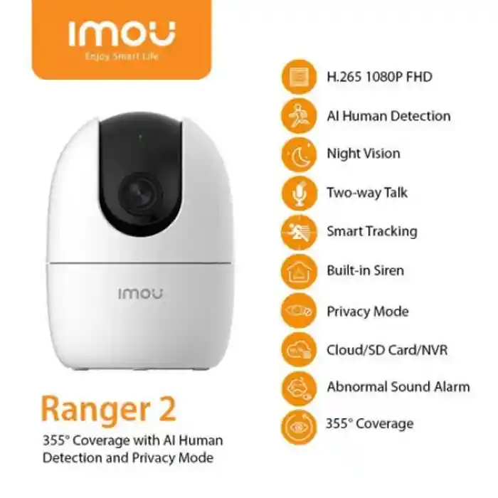 Dahua imou Ranger 2 IP Camera with 360 Degree Coverage (IPC-A22EP/IPC-A22EP-G)