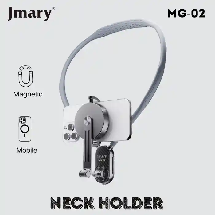 JMARY MG-02 Magsafe Neck Holder for Action Camera Mobile Phone Silicone Necklace Mount Neck Holder