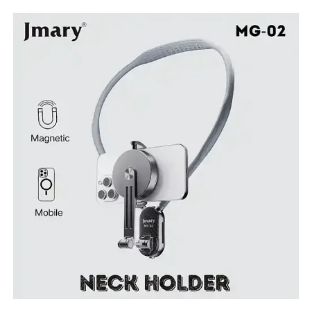 JMARY MG-02 Magsafe Neck Holder for Action Camera Mobile Phone Silicone Necklace Mount Neck Holder