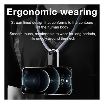 JMARY MG-02 Magsafe Neck Holder for Action Camera Mobile Phone Silicone Necklace Mount Neck Holder - Image 3