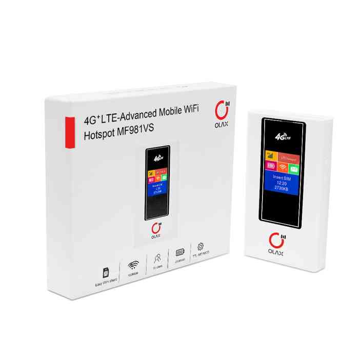 OLAX MF981VS 4G+ LTE Advanced Mobile WiFi Pocket Router OLAX MF981VS 4G+ LTE Advanced Mobile WiFi Pocket Router