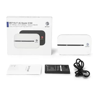 Setout E160 4G WIFI Router 4G LTE Mobile WIFI sim card router wifi 300Mbps LTE - Image 1