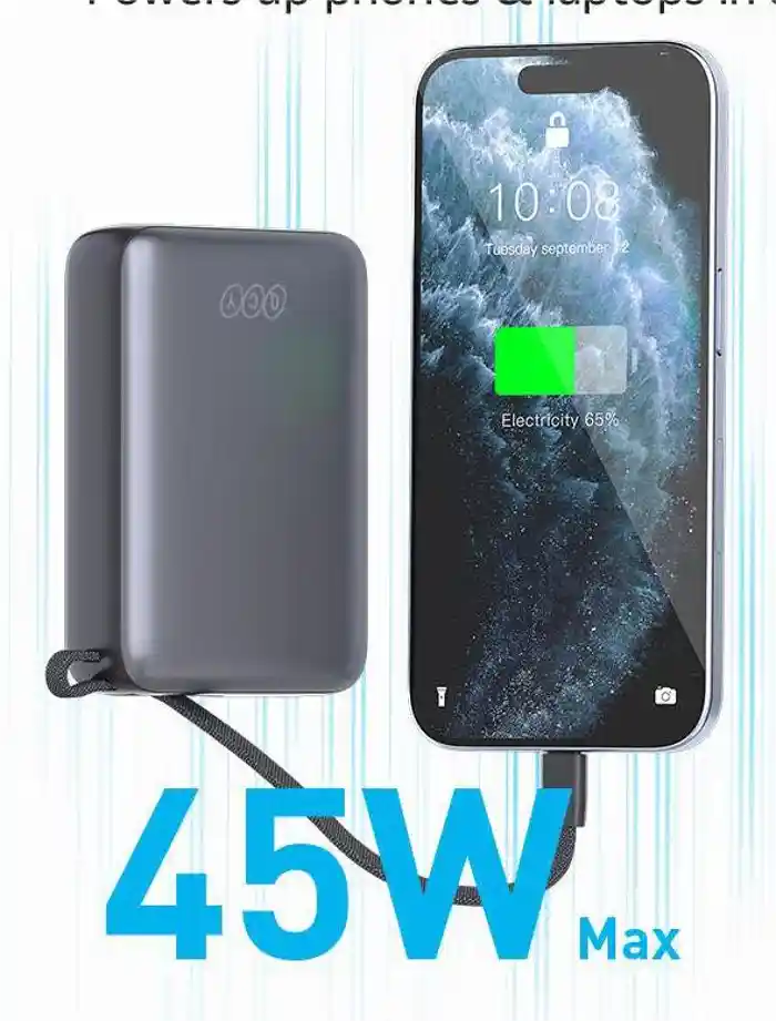 Qcy PB20A 45w PD 20000mah Fast Charging Power Bank