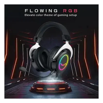 FIFINE AmpliGame H3 RGB Headset with 3.5mm TRRS Jack for PS4/5, Xbox, Switch, In-line Volume & Mute Control - Image 3