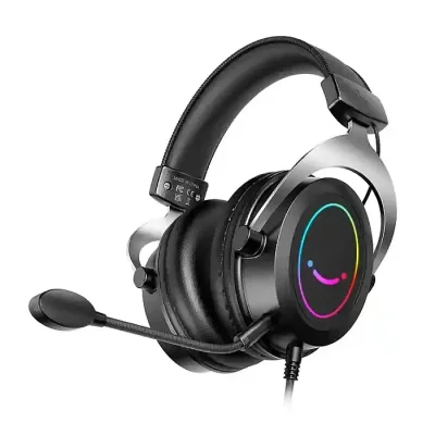 FIFINE AmpliGame H3 RGB Headset with 3.5mm TRRS Jack for PS4/5, Xbox, Switch, In-line Volume & Mute Control - Image 4