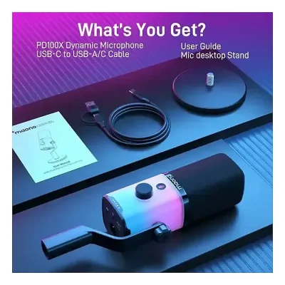 MAONO PD100X USB/XLR Dynamic Microphone For Game Streamers - Image 2