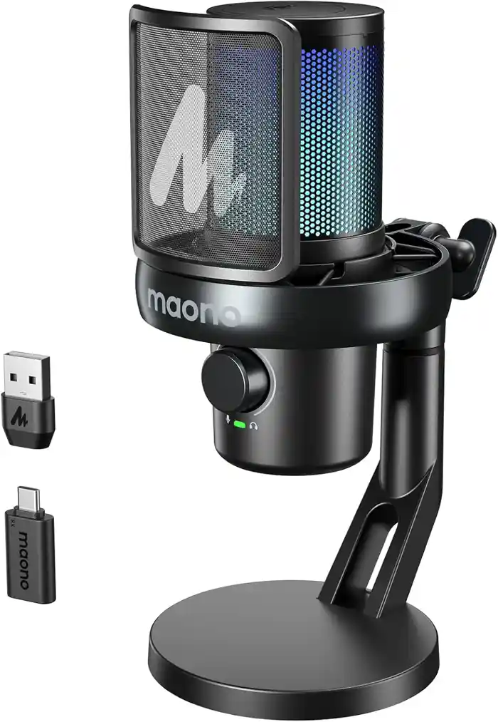 Maono DM40 PRO USB Wireless Gaming Desktop Microphone