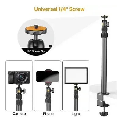 Ulanzi Vijim-LS02 Camera Desk Mount Stand With Auxiliary Holding Arm. - Image 3