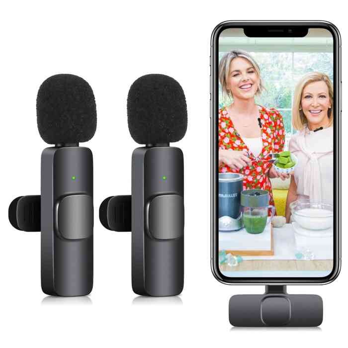 K9 Dual Wireless Microphone for Iphone and Android K9 Dual Wireless Microphone for Iphone and Android