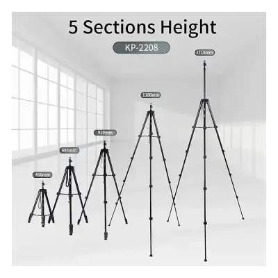 Jmary KP-2208 Professional Upgraded Multifunctional Tripod for Mobiles / Ringlights / Cameras. - Image 2