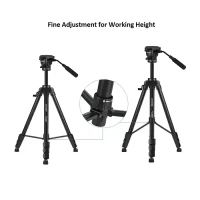 Yunteng VCT-999 Professional Camera Tripod Aluminum Alloy DSLR Camera Tripod (6.75 Feet) - Image 4