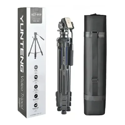 Yunteng VCT-999 Professional Camera Tripod Aluminum Alloy DSLR Camera Tripod (6.75 Feet) - Image 2
