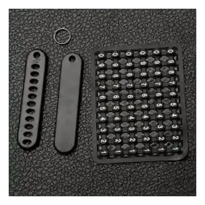 Anti-Lost Car Key Pendant Split Rings Keychain Phone Number Key Ring Keychain for Car and Motorbike - Image 3