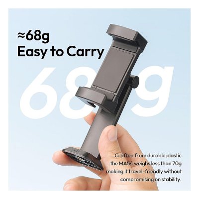 ULANZI MA54 Cell Phone Holder Adapter with Dual Cold Shoes & QR Plate, for Tripod with 1/4" Screw, Adjustable Smartphone Mount Adapter for iPhone, Android - Image 3