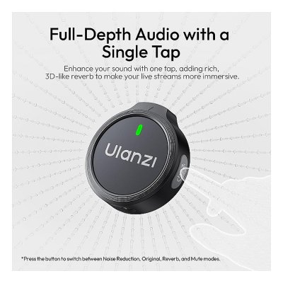 ULANZI A21 Mini Mic Wireless Lavalier Microphone Lapel Microphone Type-C & lightning for iPhone 14/13/12/11 - Image 3