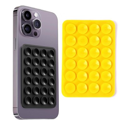 Strong Grip Silicone Phone Holder Adhesive Suction Mount, Anti-Slip Hands-Free Stand-Multicolor - Image 2