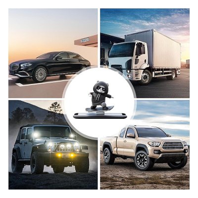 Car Automatic Sliding Skateboard Bear Car Ornaments Mobile Cute Bear Decoration Interior Accessories Moving with Driving - Image 3