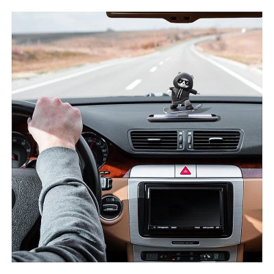 Car Automatic Sliding Skateboard Bear Car Ornaments Mobile Cute Bear Decoration Interior Accessories Moving with Driving - Image 2