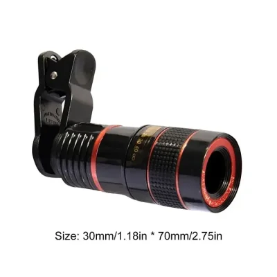 Telescope 8X Long Focus Mobile Phone Clip-on Lens Telescope Telephoto HD Lens External Zoom Special Effects Magnifier - Image 2