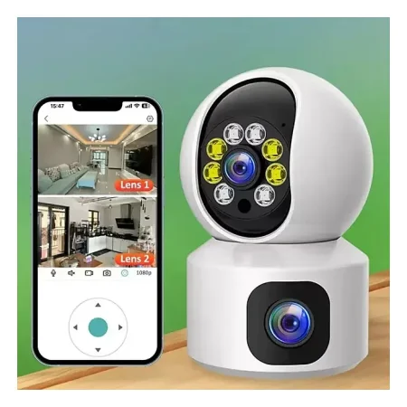 C10 Dual Lens V380 WIFI IP camera night vision home WIFI IP security camera-MV Series (Hotspot Connected)