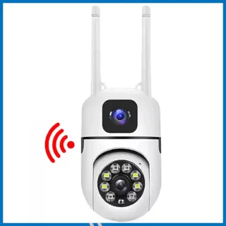 E27B Wi-Fi Dual Lens Two Antenna IP Camera