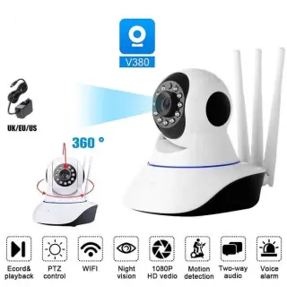 Q5 V380 3 Antenna Full HD Robot IP Camera